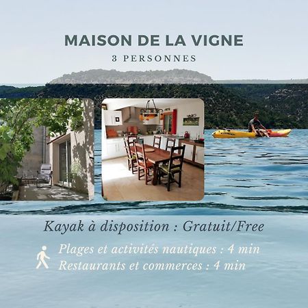 La Maison De La Vigne Bauduen Buitenkant foto